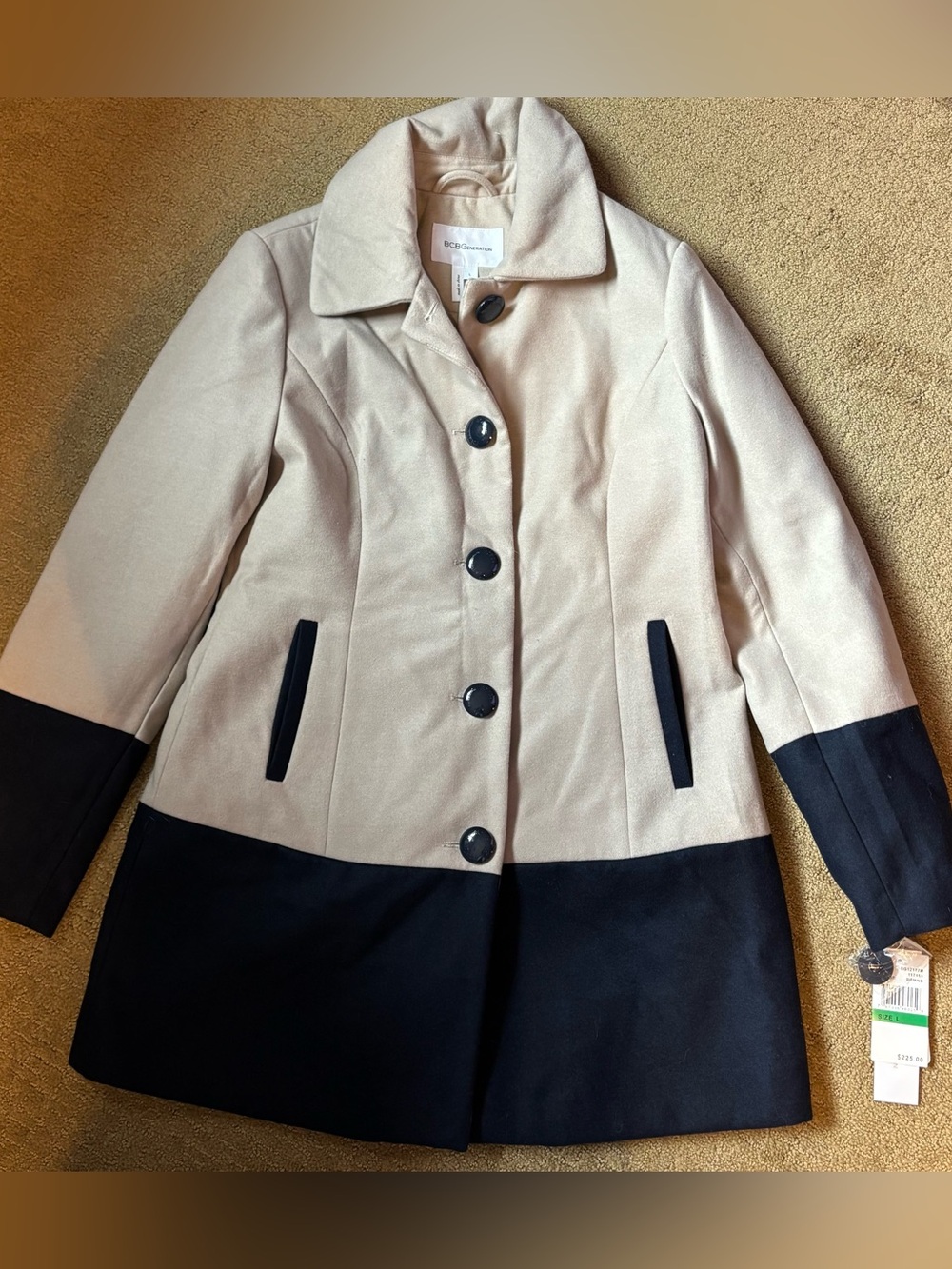 BCBGeneration Color Block Coat